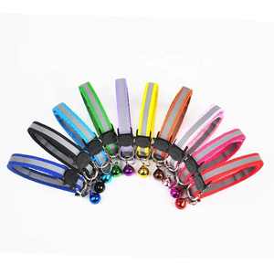 <span class=keywords><strong>Collar</strong></span> moderno ajustable para gatos con campana reflectante <span class=keywords><strong>Collar</strong></span> de nailon barato para mascotas <span class=keywords><strong>Collar</strong></span> para perros pequeños <span class=keywords><strong>Collar</strong></span> separable - Product Image 2