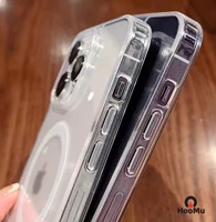 Étui de téléphone transparent en TPU antichoc avec charge sans fil pour 17/16/15/14