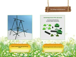 Supporto Personalizzato per Piante, Telaio per Cetrioli e Fagioli, Palo per Rampicanti, Tubo in Acciaio Plastificato per Giardinaggio - Product Image 6