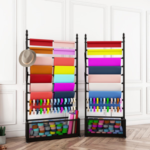 New Sắt Nghệ Thuật Ribbon Chủ Hoa Tươi Gói Giấy Chủ Satin Ribbon Ribbon Lưu Trữ Hiển Thị Giá Hoa Cửa Hàng Supplie Kệ - Product Image 2