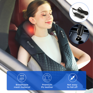 Neue Produktideen Shiatsu Nacken-und Rücken massage gerät Tiefes Gewebe kneten Beheiztes Nacken-und Schulter massage gerät zur Schmerz linderung - Product Image 4
