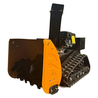 Souffleuse à neige télécommandée à chenilles, alimentée à l'essence, largeur de déblaiement 62 cm, 230 kg, garantie 1 an pour routes municipales et cours