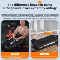 Bottes de massage à air pour la récupération des athlètes, thérapie de compression électrique à 8 chambres pour le corps
