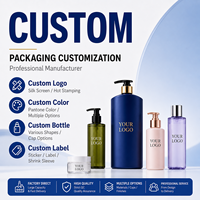 Bouteille cylindrique en PE de 300 ml avec bouchon à clapet, étiquetage, impression par estampage à chaud pour shampoings pour animaux, gels douche, lotions, soins pour bébés, emballages cosmétiques