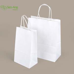 SenAng05 Meilleur prix de gros, sacs à emporter en papier kraft écologiques et recyclables pour la promotion en supermarché, pour poulet frit - Product Image 5