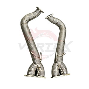 Colectores de escape Vortex SS304 2 en 1 con escudo térmico para Porsche 718 GT4 Spyder 4.0L Flat-6, tubos delanteros de alto rendimiento para carreras - Product Image 1