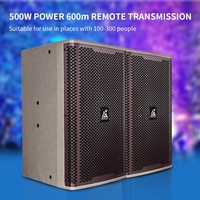 Haut-parleurs pleine fréquence 12 "500w Rms 1000w Équipements de sonorisation de pointe Amplificateurs Haut-parleurs Haut-parleur alimenté à montage mural