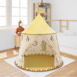 Großes Indoor Outdoor Kinder zelt Tragbares Kleinkind Tipi Zelt Faltbares Pop-up Kinderspiel haus Zelt für Jungen und Mädchen