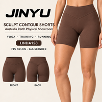 Shorts de yoga taille haute pour femme Micro Legacy Short 6, en tissu non toxique, extensible dans les 4 sens, avec logo personnalisé, fabrication OEM, vente en gros, vêtements de sport