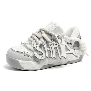 Dropshipping Logo personnalisé Nouvelles baskets tendance pour hommes à plateforme épaisse à lacets Chaussures de skate décontractées de créateur Été Hiver - Product Image 6