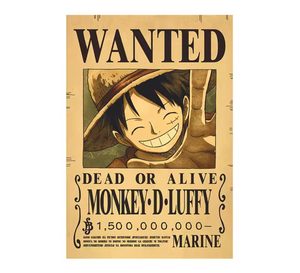 Dernière affiche de recherche <span class=keywords><strong>One</strong></span> <span class=keywords><strong>Piece</strong></span> rétro en papier kraft, affiche de récompense, marchandise d'anime pour e-commerce - Product Image 1