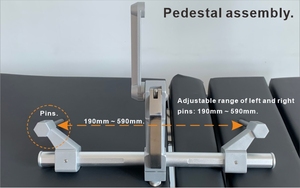 Dukungan kepala bedah Universal paduan Aluminium terjangkau sandaran kepala Mayfiled tiga titik penjepit tengkorak - Product Image 6