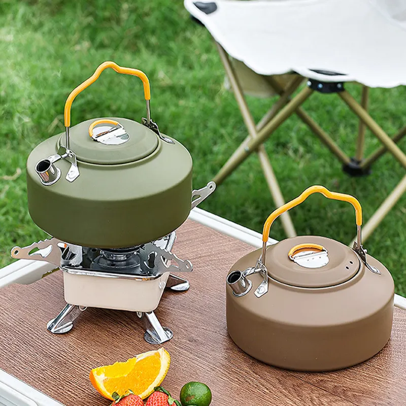 C017 Portable outdoor camping cooking 304 stainless steel 1L mini water kettle