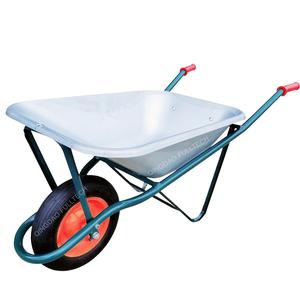<span class=keywords><strong>Brouette</strong></span> de roue de jardin standard légère Italie baignoire en tôle galvanisée disque en acier et outil de pneu en caoutchouc pneumatique italien 70LT - Product Image 3