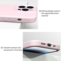 Vente en gros usine : Coque de téléphone en silicone liquide antichoc et écologique pour iPhone 17 Pro Max, 16, 15, 14, 13