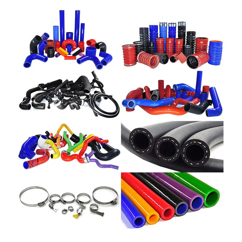 Factory Customizable Automotive Car Universal Silicone Rubber Braided Hose Heat Resistant Radiator Silicone Hose