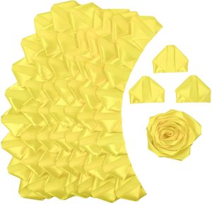 Pétalos de Rosa Rosados Preformados, Semielaborados, con Cinta de Satén, para Manualidades, Flores Eternas para Fiestas de Cumpleaños - Product Image 1