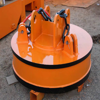 Grúa aérea Excavadora Portabrocas electromagnético Elevador de imán eléctrico potente Electroimán de elevación 1 tonelada