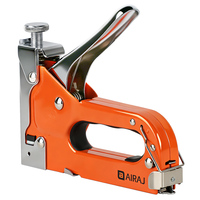 Agrafeuse Airaj robuste tout métal pour agrafes plates de 6 à 14 mm avec hauteur de pose réglable