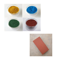 Poudre de fer inorganique de 15 ml, oxyde de béton, couleur rouge, pour carreaux