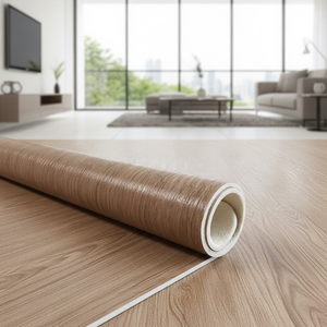 Rouleau de vinyle en éponge PVC de 4 m de large - Revêtement de <span class=keywords><strong>sol</strong></span> antidérapant, imperméable et écologique pour salon - Product Image 1