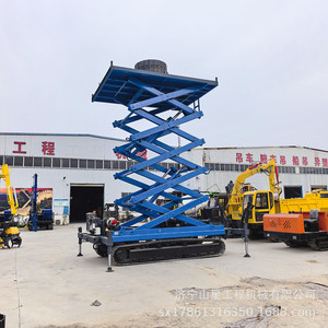 รถยกกรรไกรเคลื่อนที่ Shanxing Machinery ขนาด 8 เมตร แบบตีนตะขาบ ระบบไฮดรอลิก สำหรับงานก่อสร้างทุกสภาพพื้นผิว - Product Image 4
