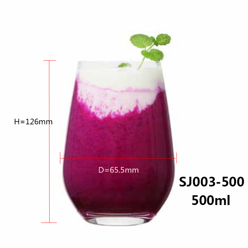 Multifunction Resistance Clear Stemless Wine Water Glass ware Tumbler Crystal lead-free Whiskey Bourbon Juice Tasting Customised