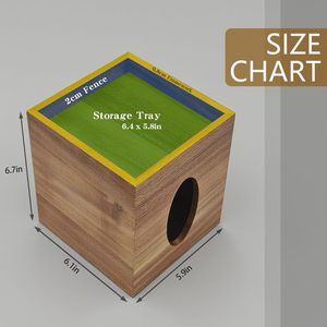 <b>Solid</b> <b>Wood</b> Tissue Box Multi Functional Wooden Desktop Decorative Box With Tissue Dispenser - Product Image 2