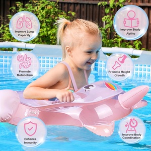 Flotador de Piscina para Bebé con Sombrilla Extraíble, Anillo de Natación Duradero para Bebés, Asiento Ajustable - Product Image 5
