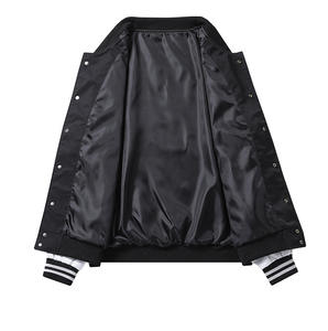 野球レターマン冬用ジャケット男性プラスバーシティジャケットカスタムロゴ刺繍カスタム野球レターマンバーシティジャケット - Product Image 6