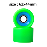 Roue Quad Skate Intérieur 62x44mm Couleur Verte 95A