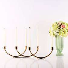 Candelero de Metal dorado cónico hecho a mano de lujo, candelabros colgantes de boda de lujo ecológicos con caja para decoración del hogar - Product Image 2