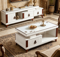 Meubles de salon, ensemble de meuble TV et table basse, style moderne, meuble TV et table centrale en MDF, style moderne, luxe