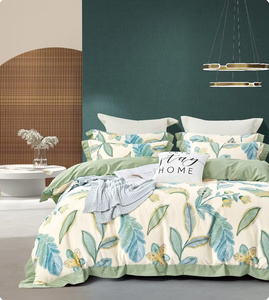 Set <span class=keywords><strong>copripiumino</strong></span> <span class=keywords><strong>in</strong></span> cotone stampato king size singolo <span class=keywords><strong>matrimoniale</strong></span> stampato <span class=keywords><strong>in</strong></span> cotone personalizzato set lenzuola con federa - Product Image 2