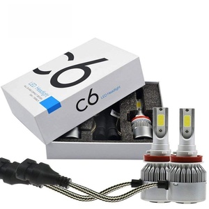 ไฟหน้ารถ LED อัตโนมัติ C6 H7 H4 H11 12V 36W 3800LM ใหม่รับประกัน2ปีสำหรับการติดตั้ง/อัปเกรด - Product Image 1