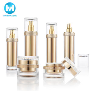 Ensemble de bouteilles rondes avec couvercle Transparent, flacons pour tournesol en acrylique, bocaux de crème, emballage bon marché, 100 pièces - Product Image 1