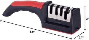Aiguiseur de couteaux multifonctionnel à trois étapes, pierre à aiguiser domestique, aiguiseur rapide pour ciseaux et couteaux, outils d'aiguisage - Product Image 5