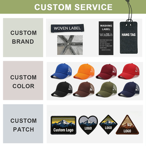 Casquette de baseball en maille ajustable de haute qualité 100 % coton avec <span class=keywords><strong>logo</strong></span> personnalisé brodé, 5 panneaux, style camionneur, pour le sport et les activités de plein air - Product Image 2