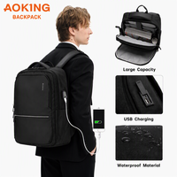 Tas Ransel Laptop Bisnis Anti Air 15,6 Inci Kapasitas Besar Ringan untuk Perjalanan Pria, Ransel Komputer dengan Logo Custom