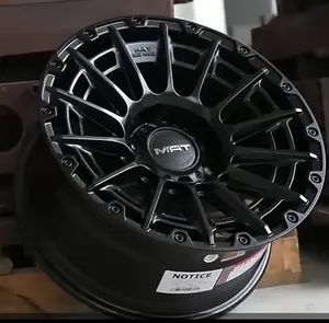 Muti-spoke Matte Black17 18 20 Inch Pickup 4X4 Wheel Rims MAT Off Road Race Wheel Rims 5*150 6*139.7 Alloy Wheels Mags