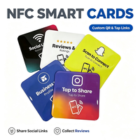 Social-Media-Tap-NFC-Karte mit individuellem Druck, 213 215 216 Chip, kontaktlose RFID-programmierbare Smartcard für Geschäftsförderung