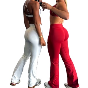 Nuevos Pantalones Deportivos de Cintura Alta y Levanta Glúteos <span class=keywords><strong>para</strong></span> Mujer, Pantalones de <span class=keywords><strong>Yoga</strong></span> Rectos <span class=keywords><strong>para</strong></span> Fitness - Product Image 2