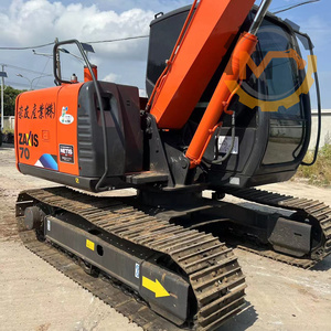 Excavadora Pequeña Usada Hitachi ZX70 a Precio Económico, Pintura Roja Original, Buen Estado, Alta Potencia de Excavación, Sistema Hidráulico Estable - Product Image 4
