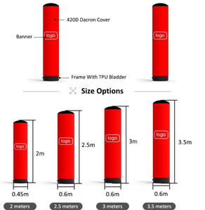 Columna Inflable Personalizada para Impresión, Decoración para Eventos Promocionales al Aire Libre, Pilar Inflable con Tubos de Iluminación LED para Publicidad - Product Image 6