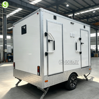 Goeasy Toilettes mobiles de luxe à attacher à un véhicule, 2 postes, pour remorque ou caravane