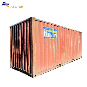 Ready in stock 20ft sea transportation storage equipment second hand prefab ISO 20 FT secondhand cargo shipping container