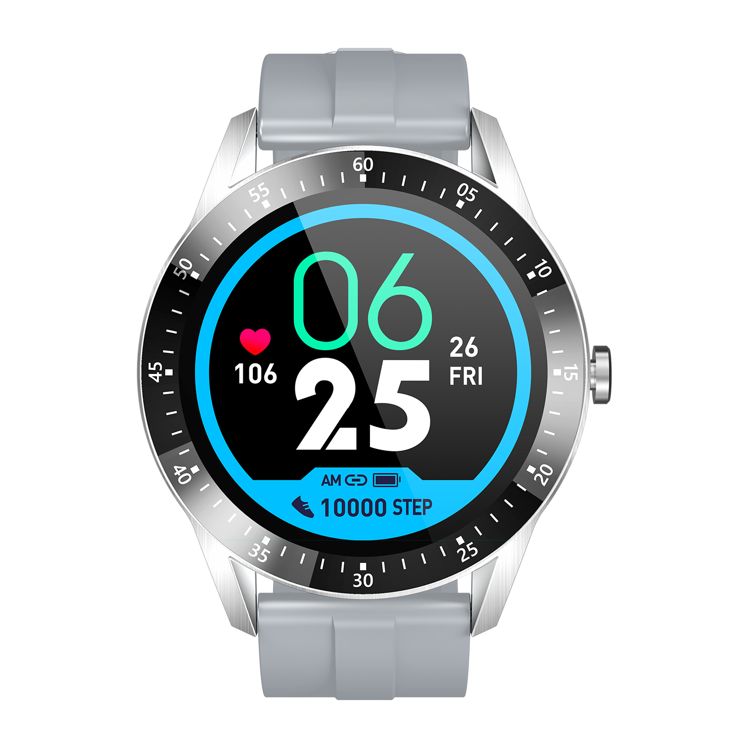 Фитнес-трекер CLOC 1,28 дюйма, пульсометр, сообщения, напоминания, Смарт-часы, калории, Смарт-часы