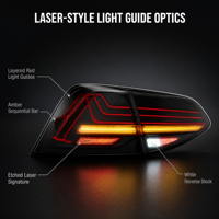 Feux arrière LED de style laser JC Upgrade Manufacturer, ensemble de feux arrière 2013-2017, clignotants, feux arrière pour Volkswagen MK7 Golf 7