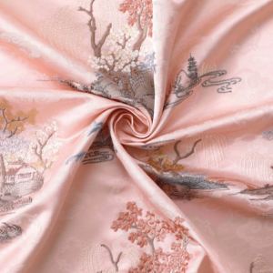 Жаккардовая ткань с вышивкой, покрытая ПВХ, средней плотности, полиэстер, мягкая, блестящая, с металлическим эффектом, однотонная и в клетку, для платьев и обуви - Product Image 2