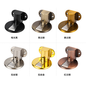 Loquet de porte réglable à fixation au sol, en alliage de zinc, magnétique puissant, sans perçage, pour chambre à coucher et usage domestique - Product Image 5